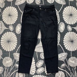 PAIGE HIGH RISE SKINNY - HOXTON - Sz 30 - BLACK